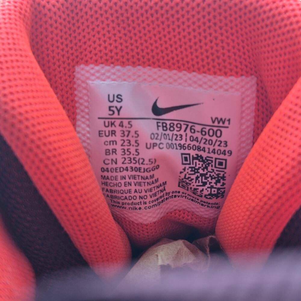 NIKE Lebron Witness 7 SE GS "Team Red Jade" Shoes Youth Size 5Y - Picture 11 of 12